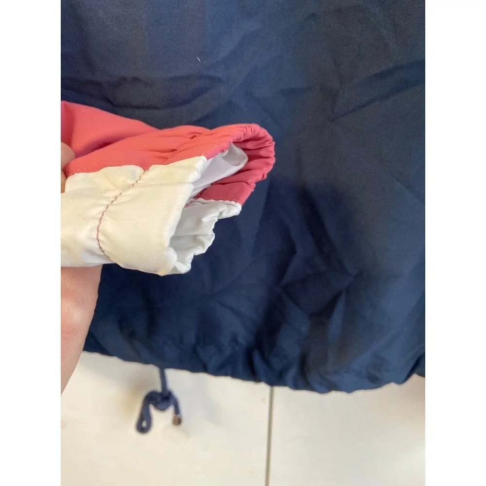 Hollister‎ Jacket Colorblock Striped Hooded Cropped Lightweight Jacket XS